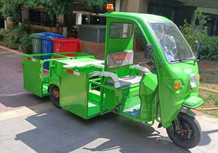 昆明麗水雅苑小區(qū)采購三輪垃圾清運車 保潔車 轉(zhuǎn)運車